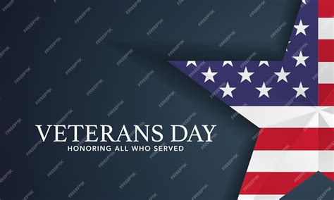 Premium Vector Veterans Day Of Usa With Star In National Flag Colors