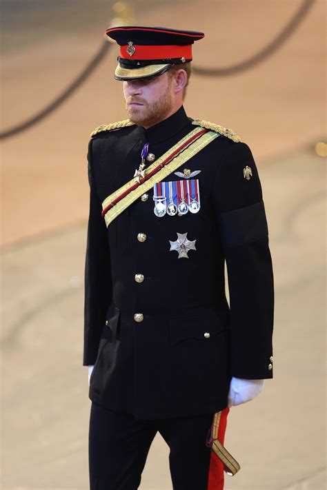 Prince Harry Wears Military Uniform At Queen S Vigil Photos