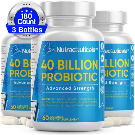 Probiotics 40 Billion High Potency Probiotic Supplement For Immunity