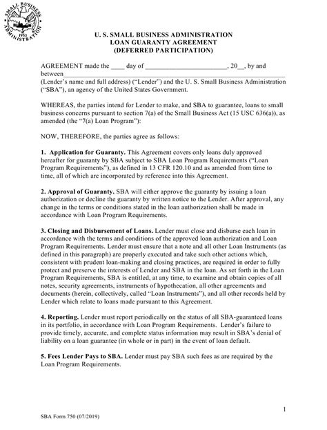 Program Participation Agreement