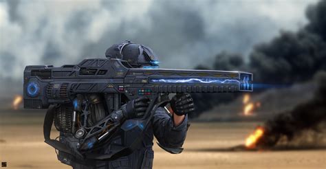 Project Zeus Railgun By Ivan Sevic R Imaginaryweaponry