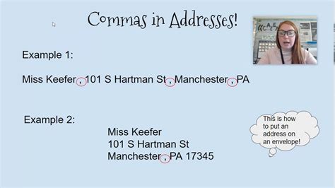 Proper Way To Write An Address Commas