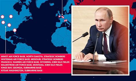 Putin S Worst Nightmare Mapped As Up To 100 Us Nuclear Weapons