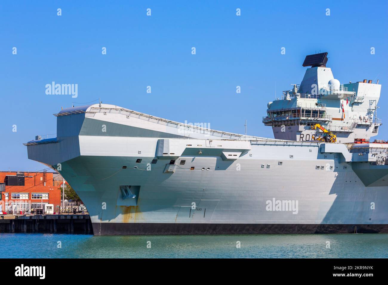 Queen Elizabeth Aircraft Carrier Royal Navy Base Portsmouth Hampshire