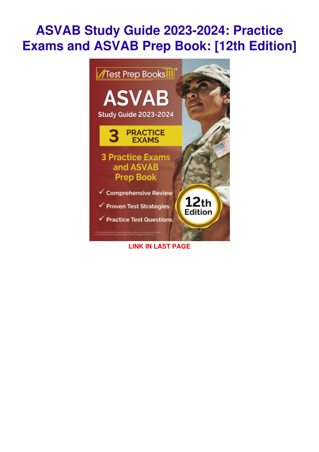 Quegraversue Download Asvab Study Guide Book Practice Test Questions