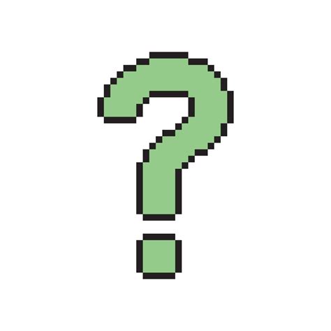 Question Mark Icon Pixel Art Design 12667368 Vector Art At Vecteezy