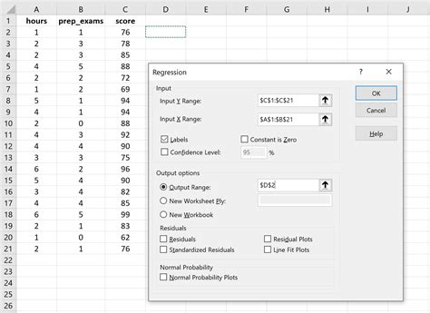 R Gression Multiple Excel