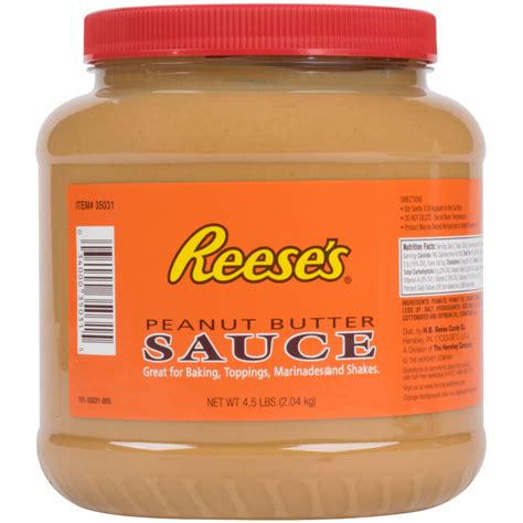 Reese S Peanut Butter Sauce 4 5 Lb Amazon Com Grocery Gourmet Food