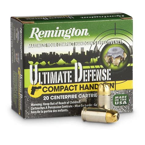 Remington Ultimate Defense 9Mm Luger Bjhp 124 Grain 20 Rounds