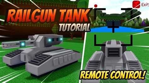 Remote Control Railgun Tank Tutorial Build A Boat For Treasure