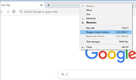 Reopen Closed Tabs After Accidentally Closing Google Chrome