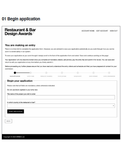 Restaurant Application Form 10 Examples Format How To Prepare Pdf