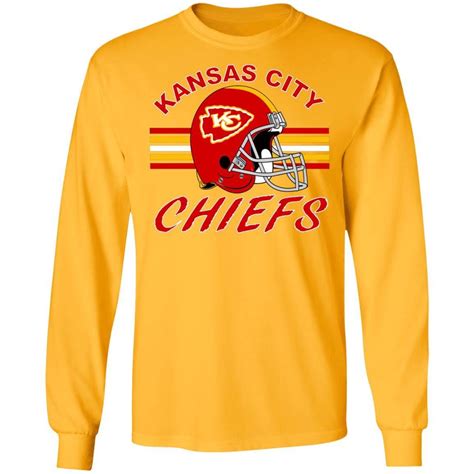 Retro Chiefs Football Helmet T Shirt Kansas City Chiefs Kansas City