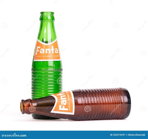 Retro Glass Bottle Of Fanta Brand 1971 Editorial Stock Image Image Of