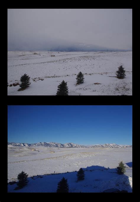 Rocky Mountains In February Snowstorm Then Clear Alvinalexander Com