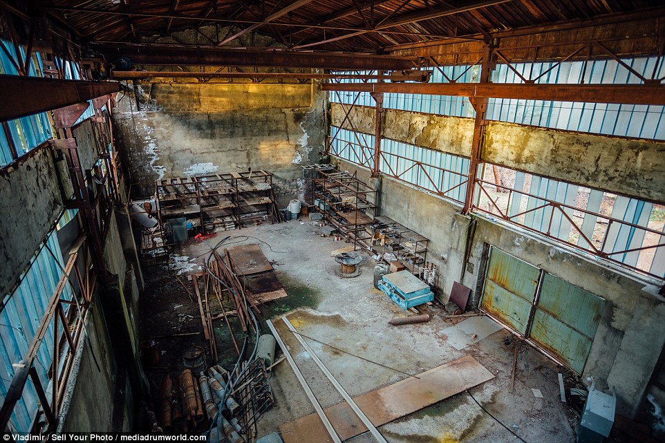 Rusted Remains Of Derelict Ussr Torpedo Research Lab On Black Sea Daily Mail Online