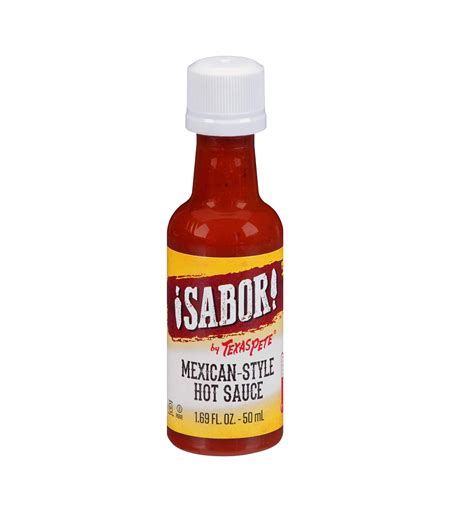 Sabor Texas Pete Hot Sauce 1 69 Oz Bottles 200 Ct Sauceandtoss