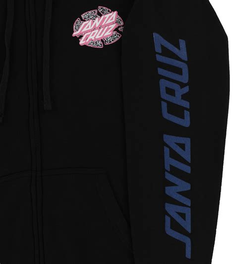 Santa Cruz Rigid Screaming Hand Zip Hoodie Black Tactics