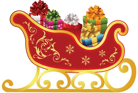 Santa Sleigh Png