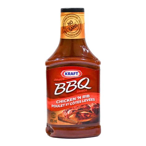 Sauce Kraft Brand Bbq Sauce Chicken N Rib 1 X 455 Ml