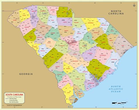 Sc State Zip Code Map