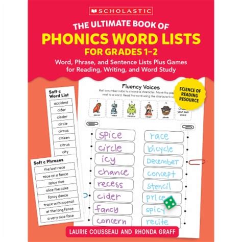 Scholastic Teaching Solutions The Ultimate Book Of Phonics Word Lists