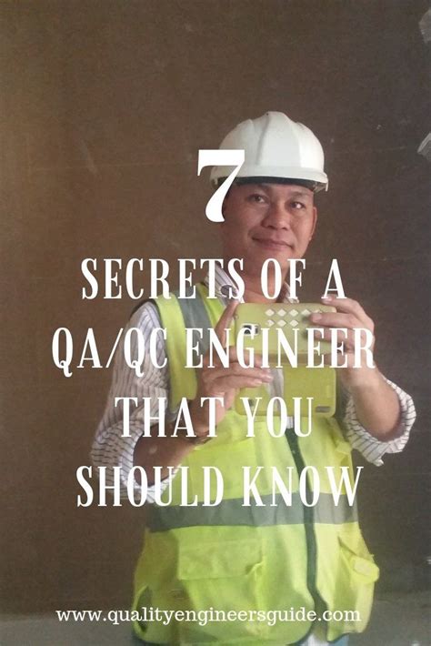 Secrets Of A Quality Engineer Engineering Civil Engineering Works