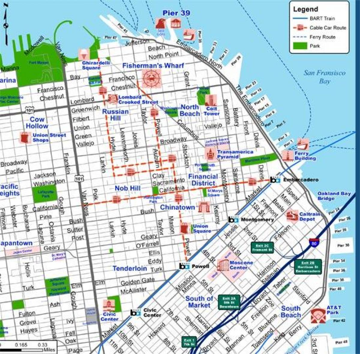 Sections Of San Francisco Map