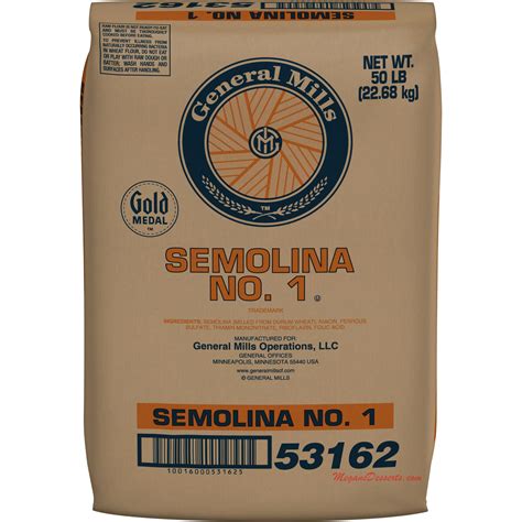 Semolina Flour 1 Enriched By General Mills 50 Lbs