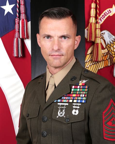 Sergeant Major David M Potter 3D Marine Logistics Group Leader S Bio