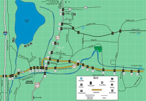 Sevierville Tn Map Map Of Sevierville Tn With Download