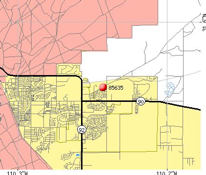 Sierra Vista Az Zip Code Map United States Map