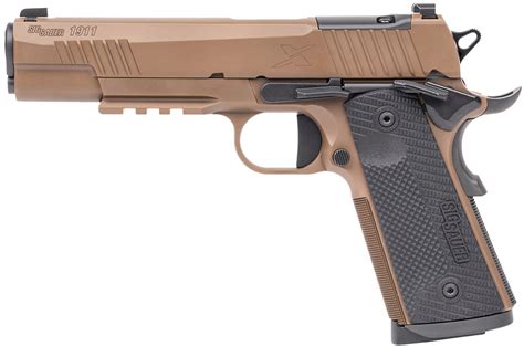 Sig Sauer 1911 X Series 45 Acp Pistol With Coyote Pvd Finish 1911Xr 45