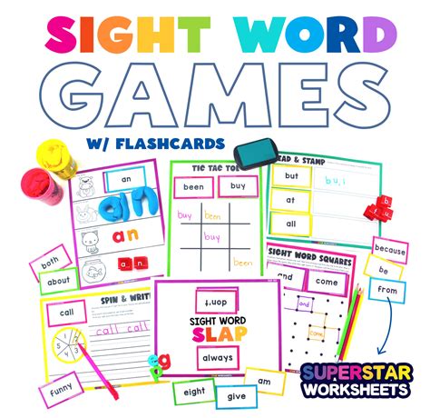 Sight Word Spelling Games