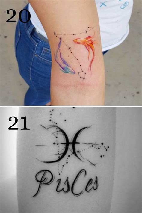 Simple Pisces Tattoos On Arm