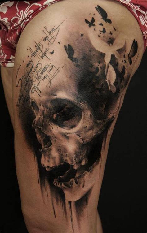 Skull Thigh Tattoos Designs Ideas And Meaning Tattoos For You