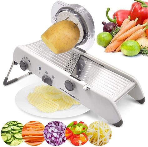 Slice Like A Pro With Adjustable Vegetable Cutter Stainless Steel Meat