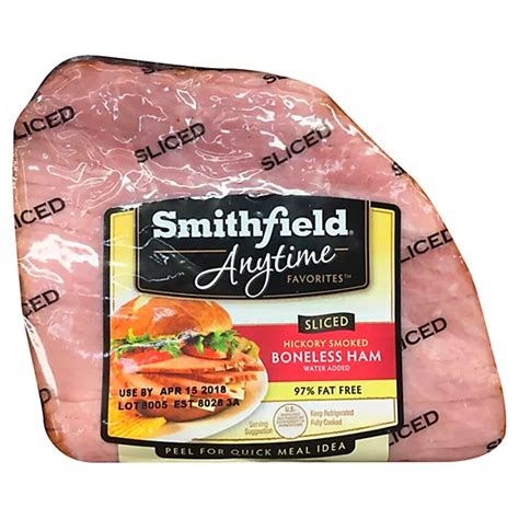 Smithfield Ham Quarter Boneless Sliced 2 Lb Albertsons