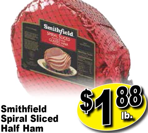 Smithfield Spiral Sliced Half Ham Savon Foods