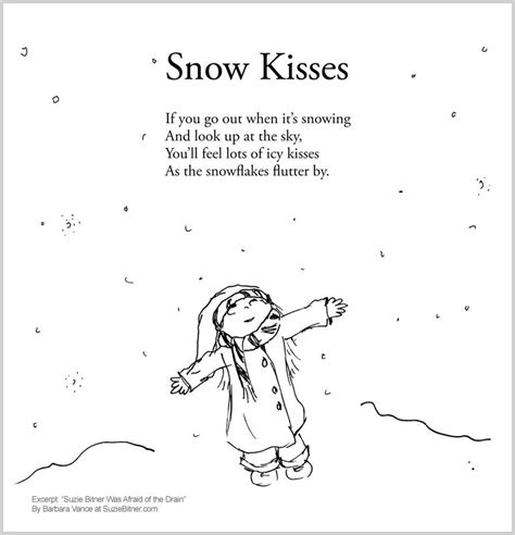 Snow Kisses Kids Poems Winter Poems Poetry For Kids