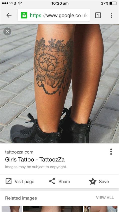 So Pretty Peony And Dropping Jewels Girl Tattoos Tattoos Girls With