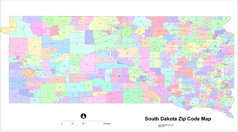 South Dakota Zip Code Map Coding Map