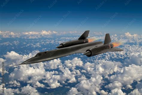 Sr 71 Blackbird Supersonic Spy Plane From 20Th Century It Was An