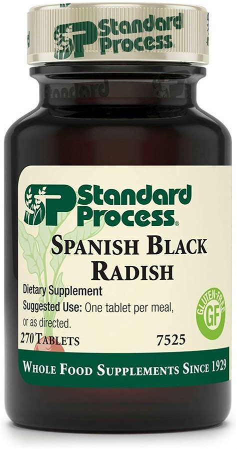 Standard Process Spanish Black Radish Dietary Supplement 30 Tablets