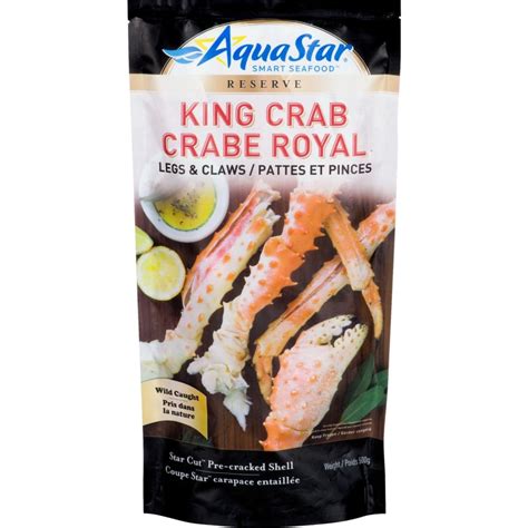 Star Cut Gold King Crab Legs Claws Aqua Star