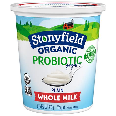 Stonyfield Whole Milk Vanilla Yogurt Stonyfield Organic Town