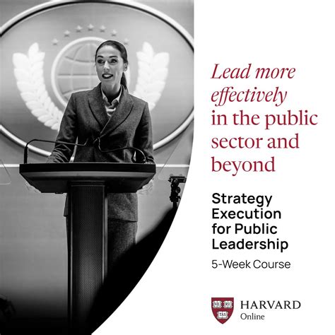 Strategy Execution For Public Leadership Harvard Online