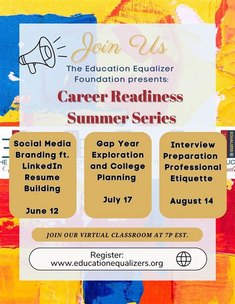 Summer Career And College Preparedness Series Unleash Your Potential