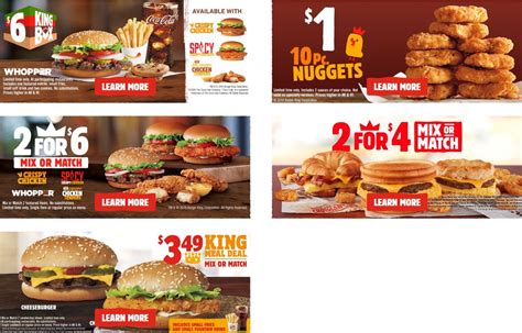 Sunday Fast Food Specials Restaurant Deals