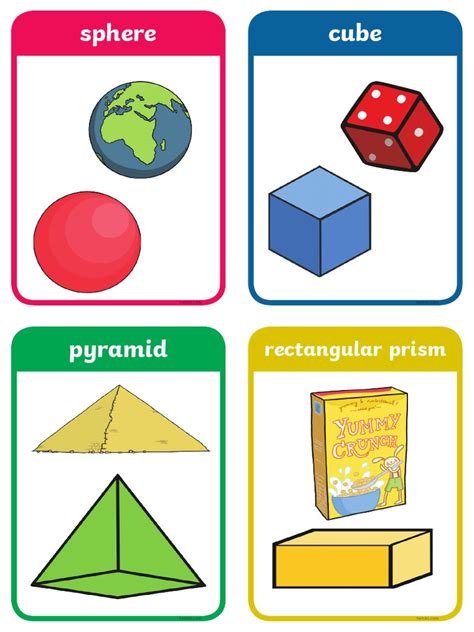 T N 7533 3D Shapes With Realworld Examples Flashcards Pdf